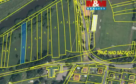 Prodej stavebního pozemku 1 273 m², Zruč nad Sázavou, okres Kutná Hora