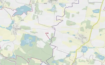 Dražba lesa 1 116 m², Kadov