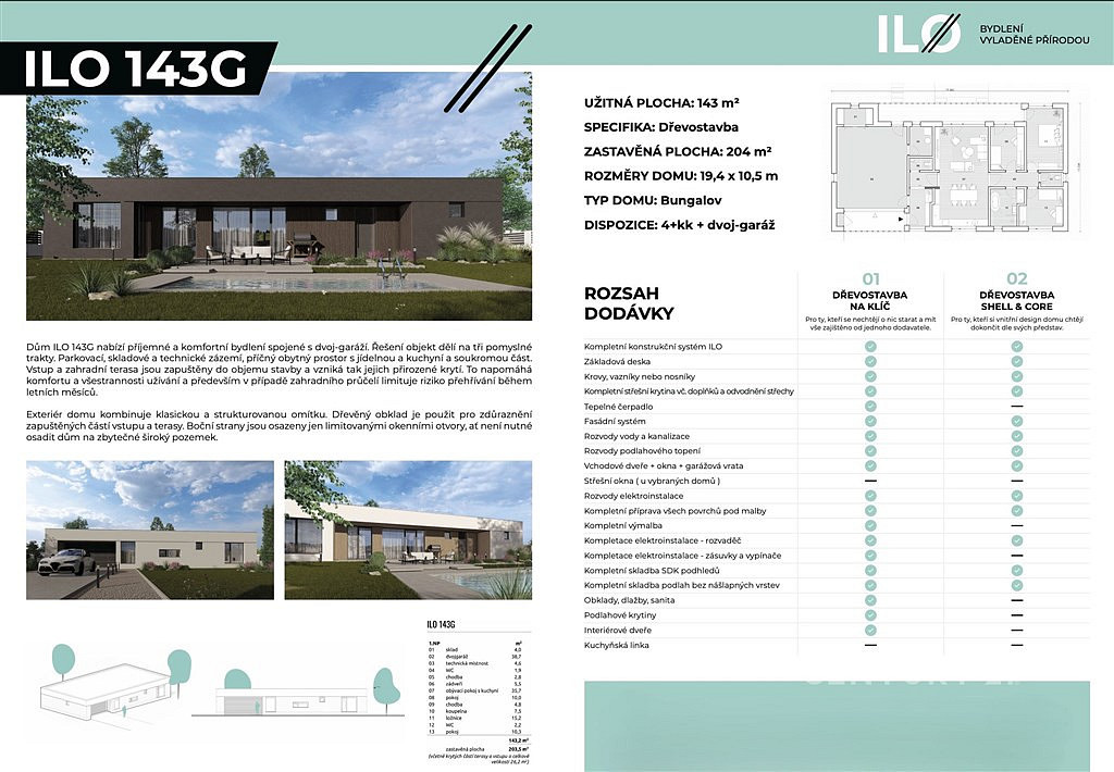 Prodej domu 143 m² s pozemkem 1 003 m² – pohled 2