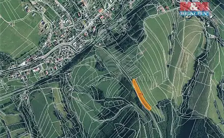 Prodej pole 4 064 m², Lhota u Vsetína, okres Vsetín