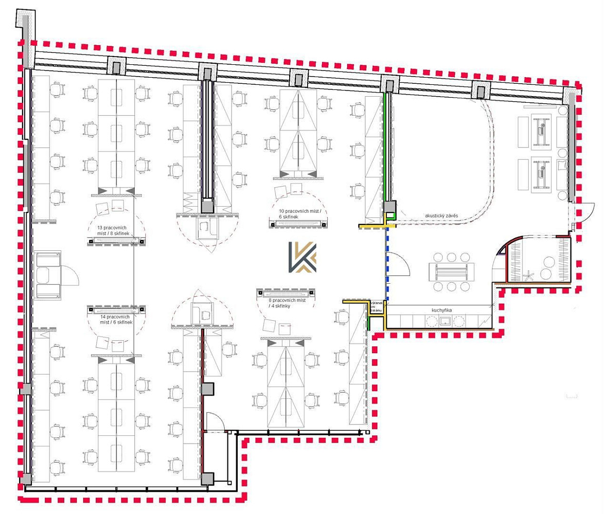 Pronájem kanceláře 345 m² – fotografie 3