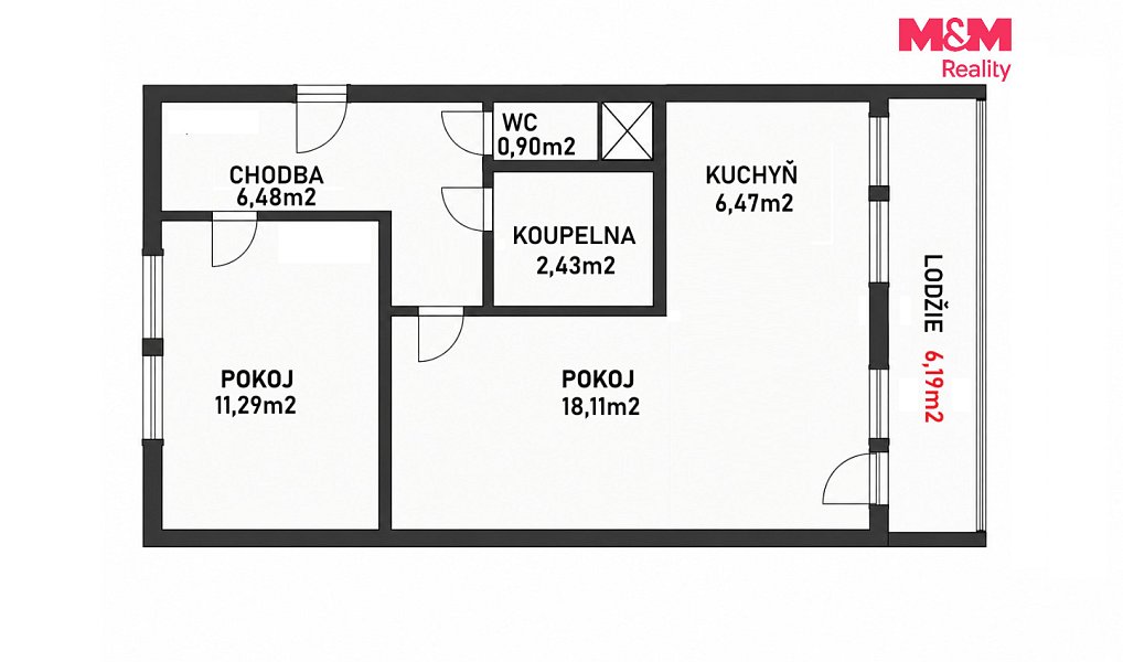 Prodej bytu 2+1 44 m², Most – náhled fotky 9