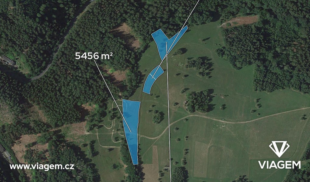 Prodej pole 2 368 m², Železný Brod – náhled fotky 2