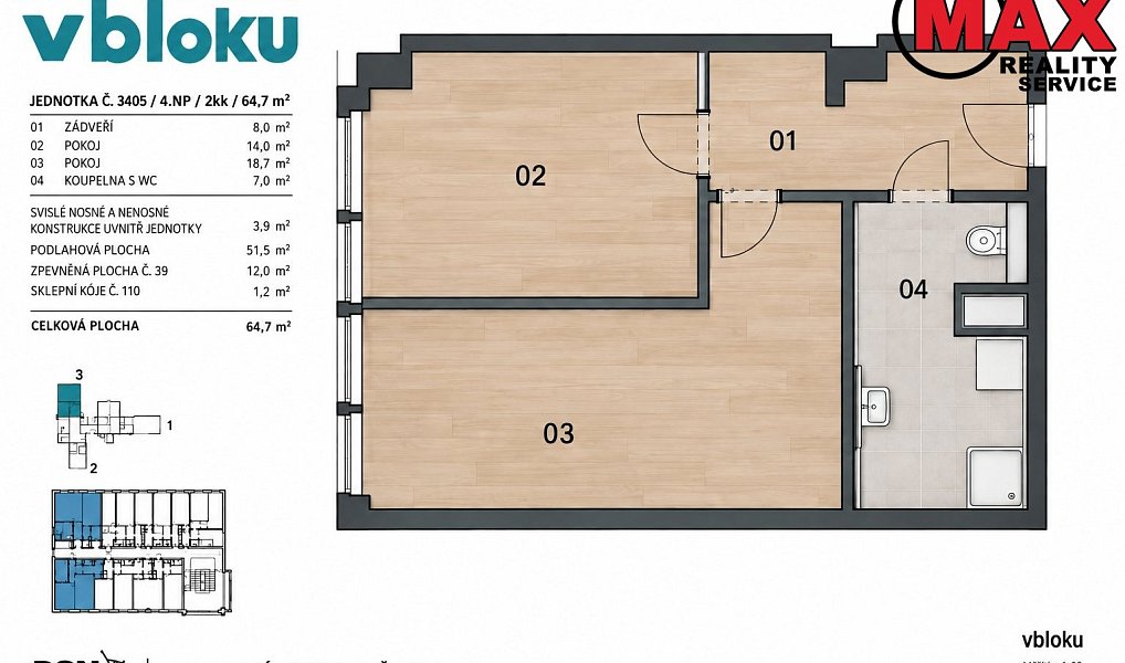 Prodej bytu 2+kk 54 m², Praha – náhled fotky 23