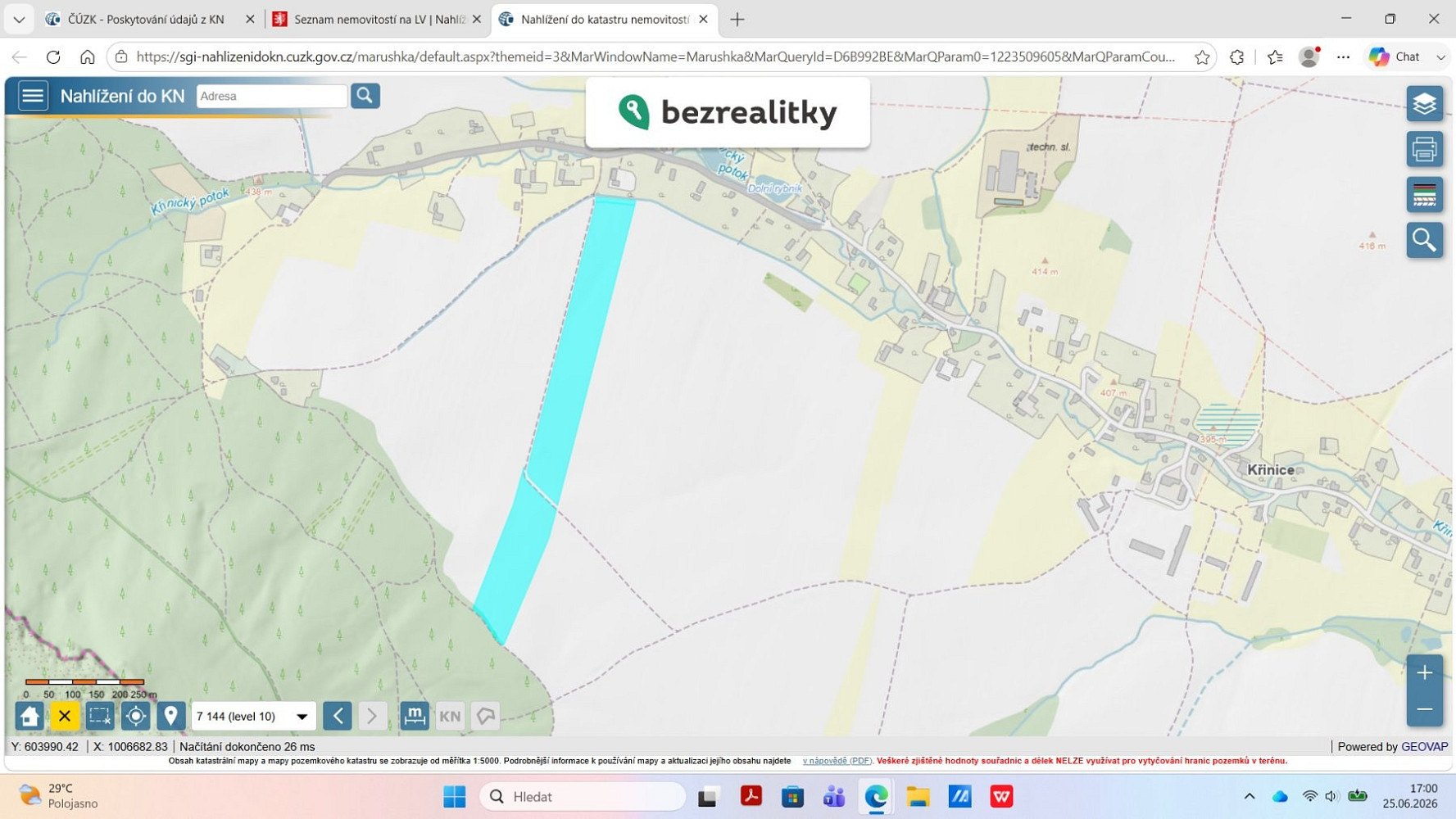 Prodej pole 79 627 m²