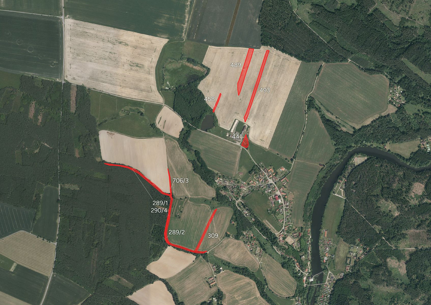 Prodej pole 10 556 m²