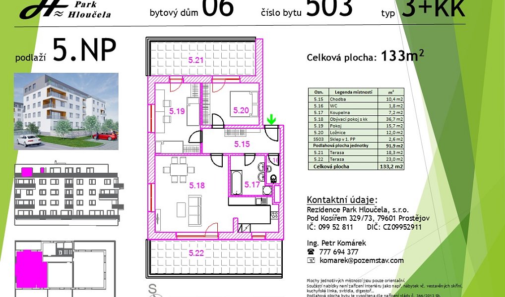Prodej bytu 3+kk 92 m², Vyškov – náhled fotky 5