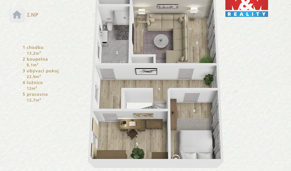 Prodej domu 134 m² s pozemkem 145 m², Toužim – náhled fotky 15