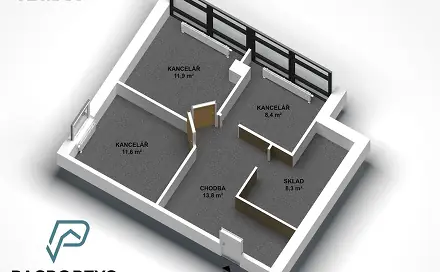 Pronájem kanceláře 54 m², Kpt. Jaroše, Boskovice, okres Blansko