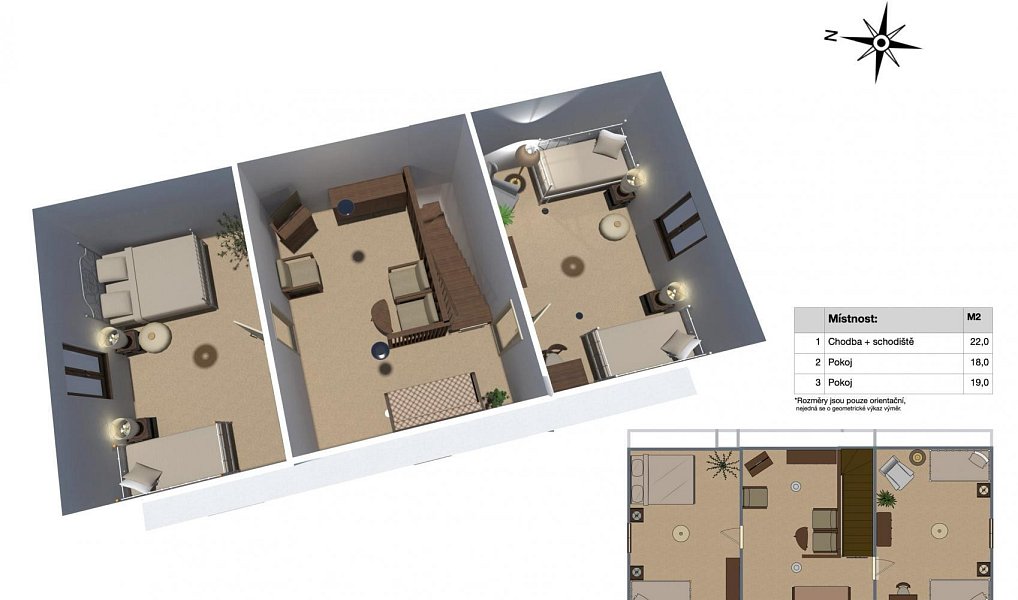Prodej chaty/chalupy 126 m² s pozemkem 531 m², Klíny – náhled fotky 8