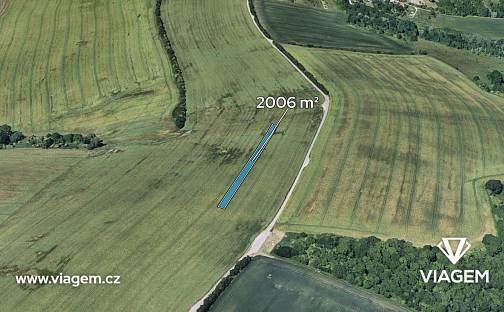 Prodej pole 2 006 m², Šarovy, okres Zlín