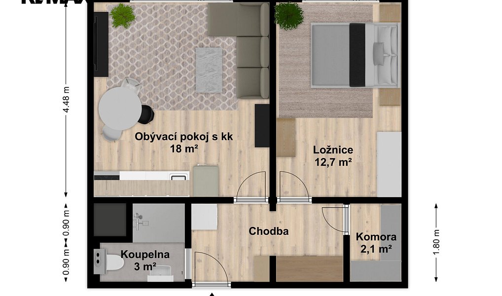 Prodej bytu 2+kk 43 m², Nový Bor – náhled fotky 23