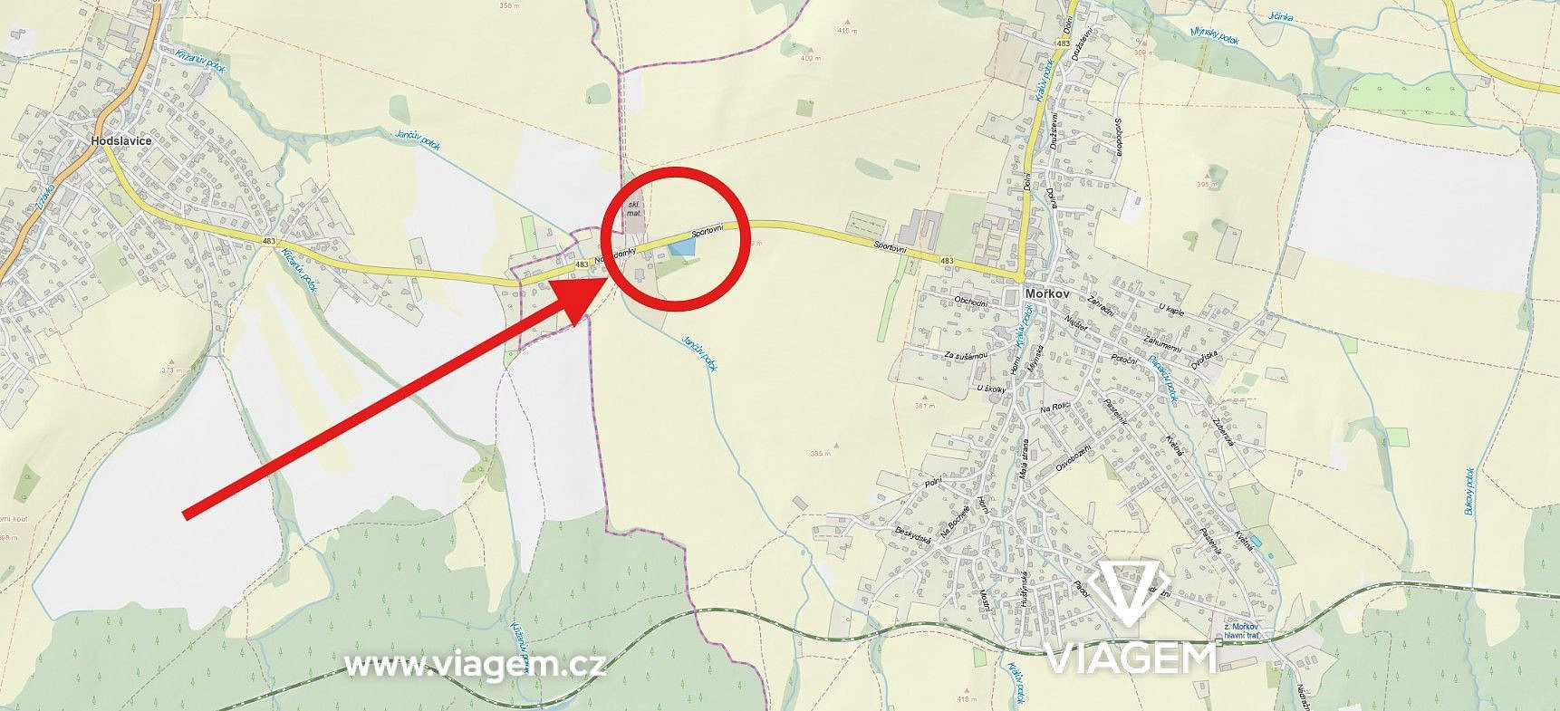 Prodej pole 955 m²