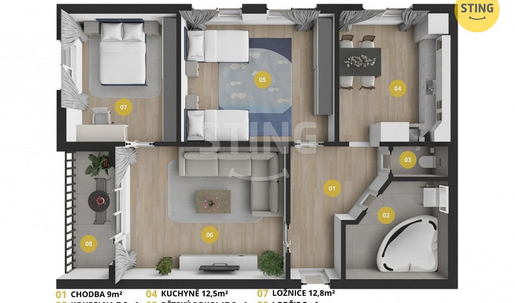 Prodej bytu 3+1 79 m², Opava – náhled fotky 18