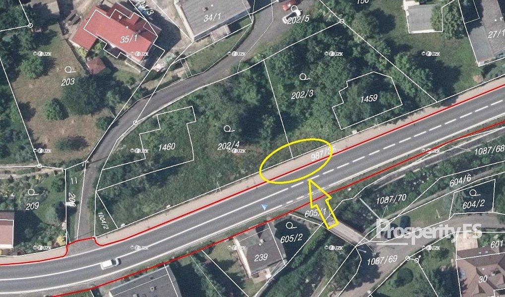 Prodej stavebního pozemku 1 957 m², Jílové – náhled fotky 2
