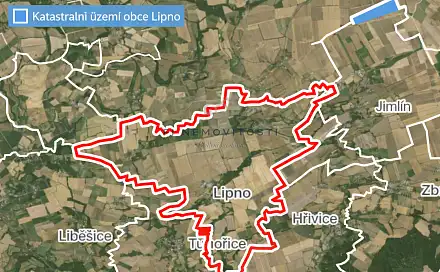 Prodej pole 47 553 m², Lipno, okres Louny
