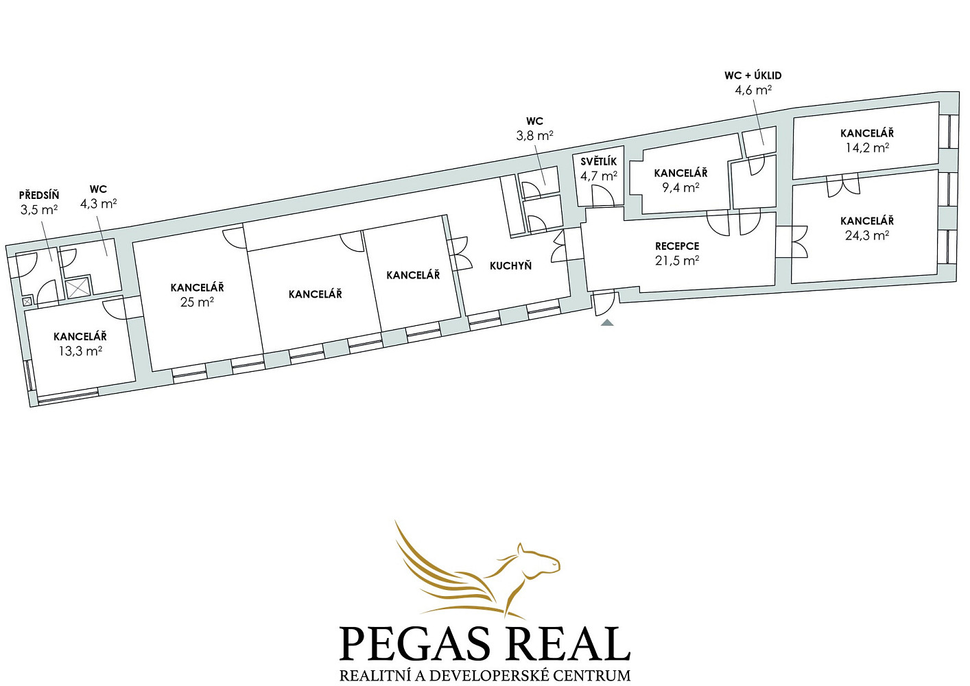 Pronájem kanceláře 187 m² – fotografie 5