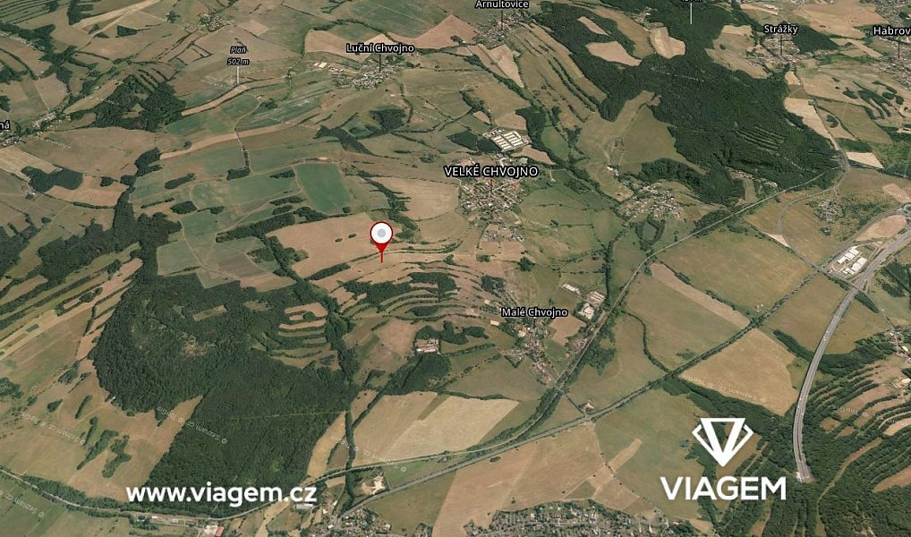 Prodej pole 4 436 m², Velké Chvojno – náhled fotky 3