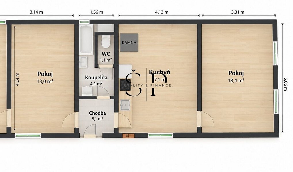 Prodej chaty/chalupy 80 m² s pozemkem 761 m², Měčín – náhled fotky 12