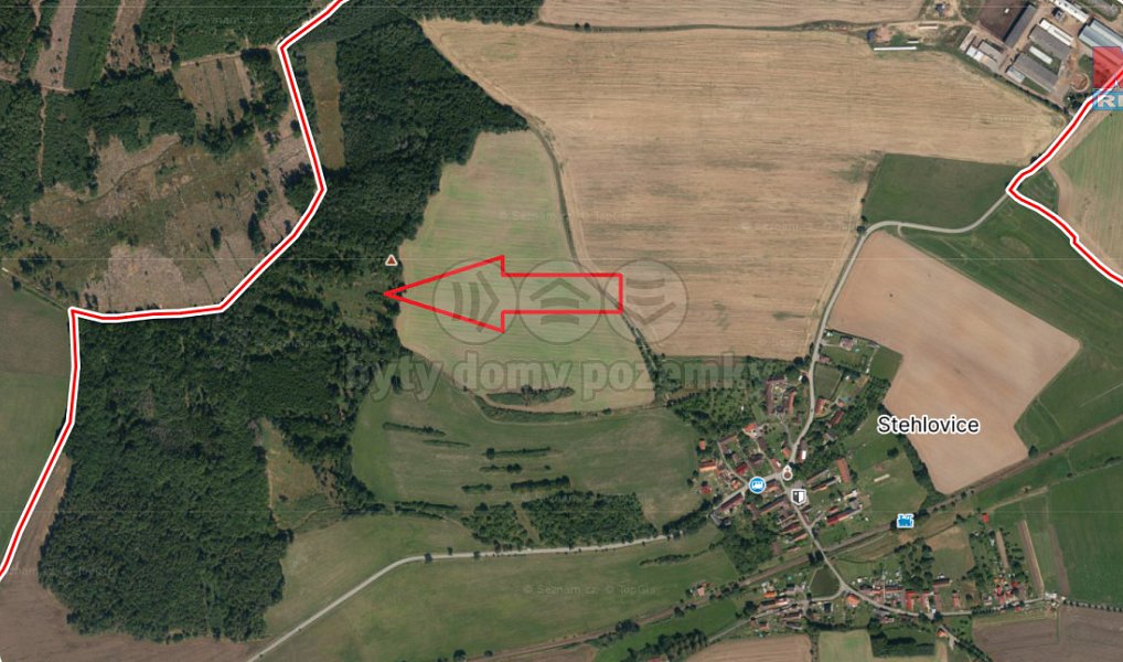 Prodej lesa 4 125 m², Stehlovice – náhled fotky 3