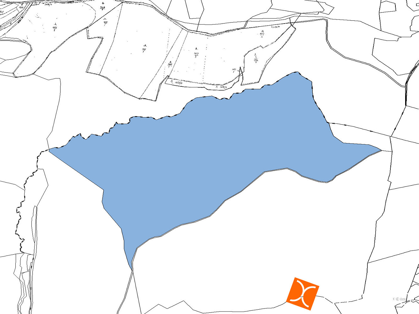 Prodej lesa 1 860 m² – pohled 2