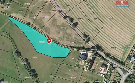 Prodej stavebního pozemku 5 527 m², Kasejovice, okres Plzeň-Jih