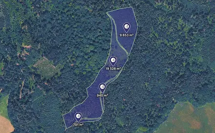 Prodej lesa 30 822 m², Olšovec, okres Přerov
