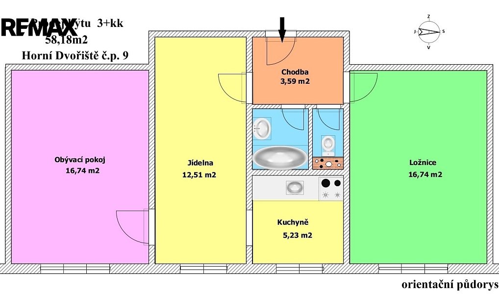 Prodej bytu 3+kk 60 m², Horní Dvořiště – náhled fotky 2