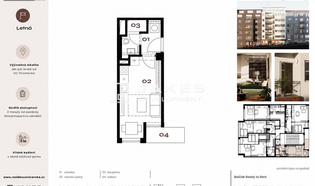 Pronájem bytu 1+kk 19 m², Praha – náhled fotky 2