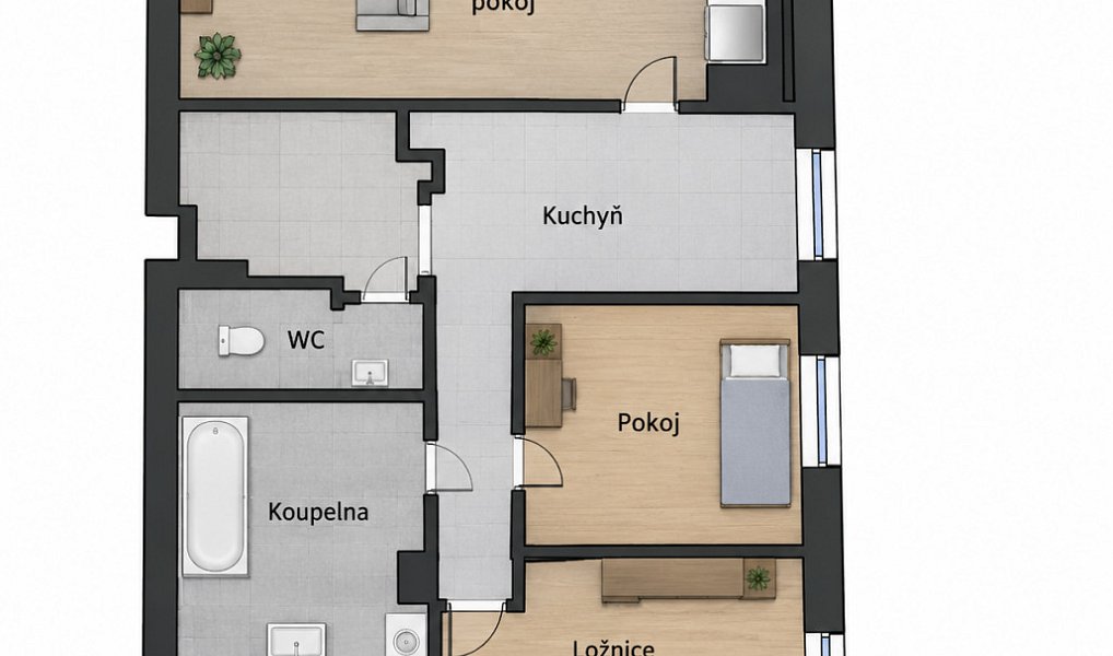 Prodej bytu 3+1 57 m², Krupka – náhled fotky 15