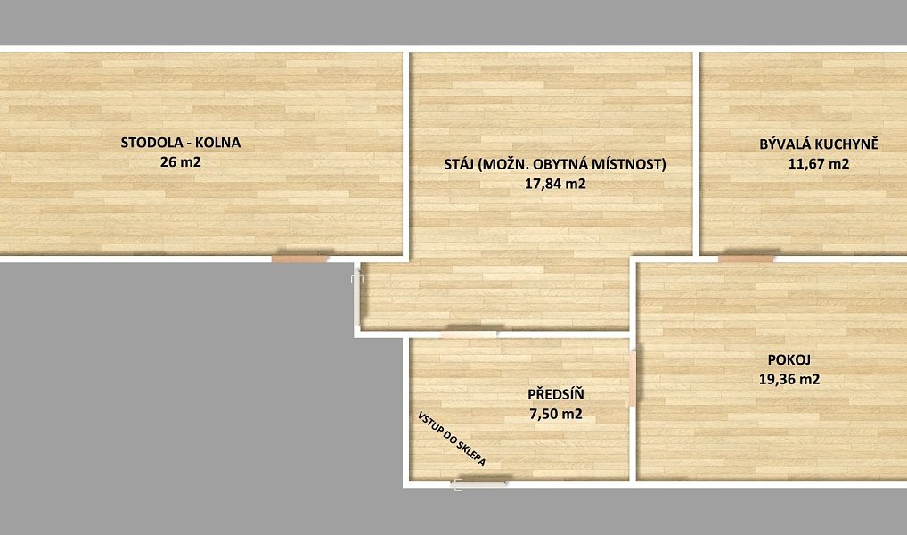 Prodej domu 56 m² s pozemkem 197 m², Tachov – náhled fotky 2