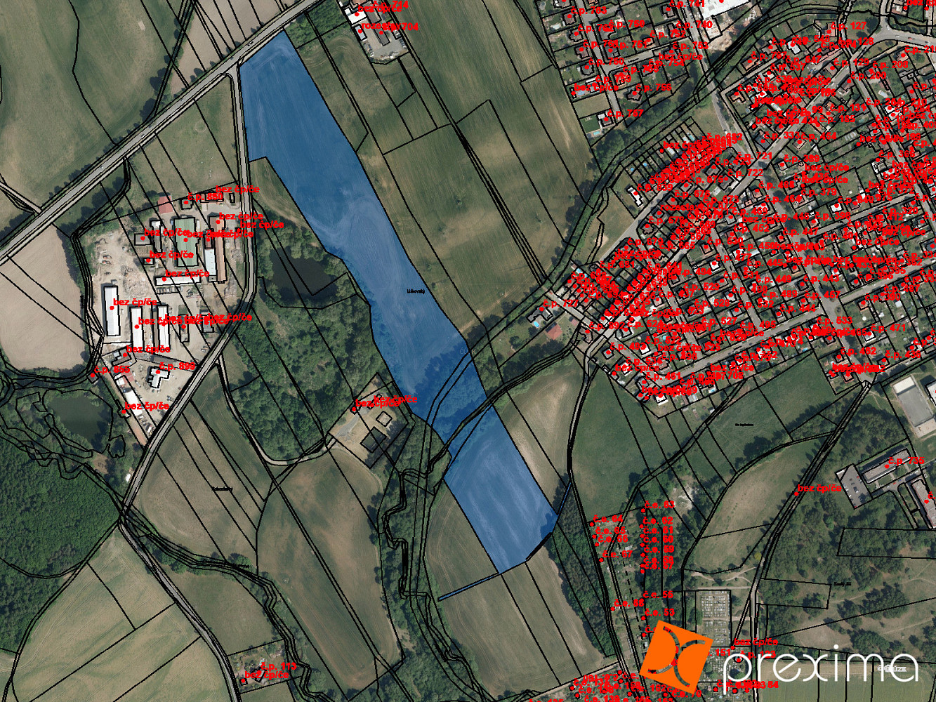 Prodej komerčního pozemku 62 436 m²