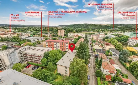 Prodej bytu 2+1 54 m², Klostermannova, Praha 4 - Modřany