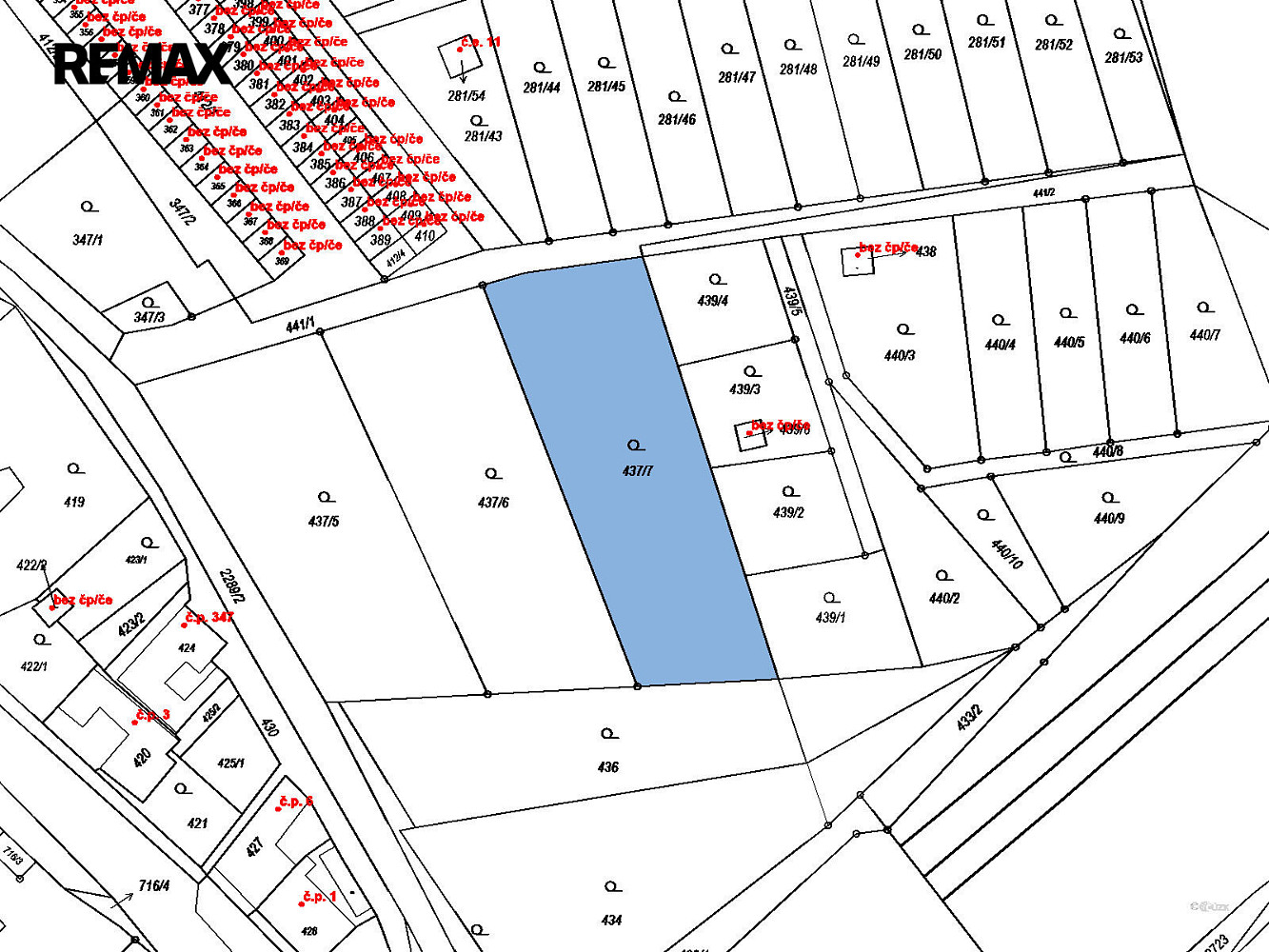 Prodej stavebního pozemku 1 607 m² – fotografie 3