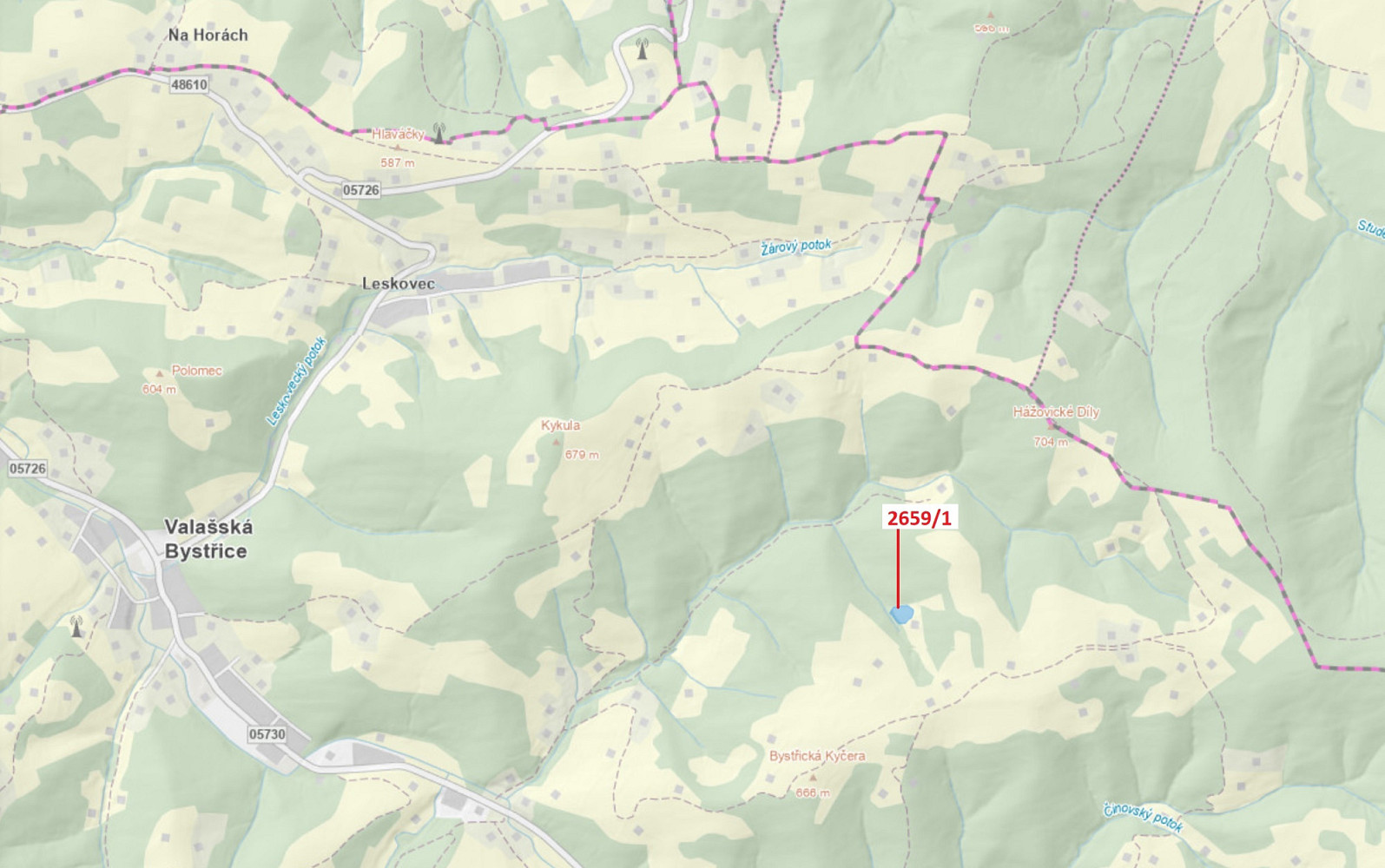 Dražba louky 3 375 m²