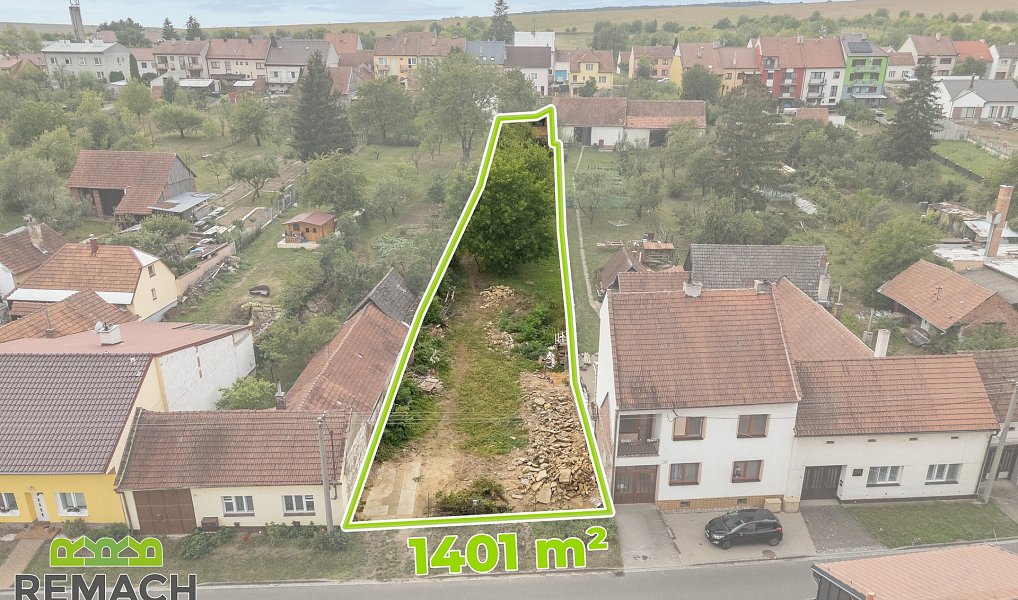 Prodej pozemku, 1401 m², Uherské Hradiště, Vlčnov