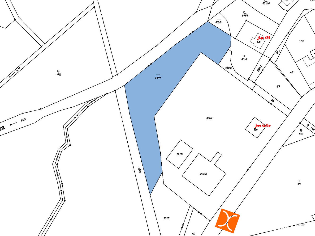Prodej komerčního pozemku 3 158 m² – fotografie 3