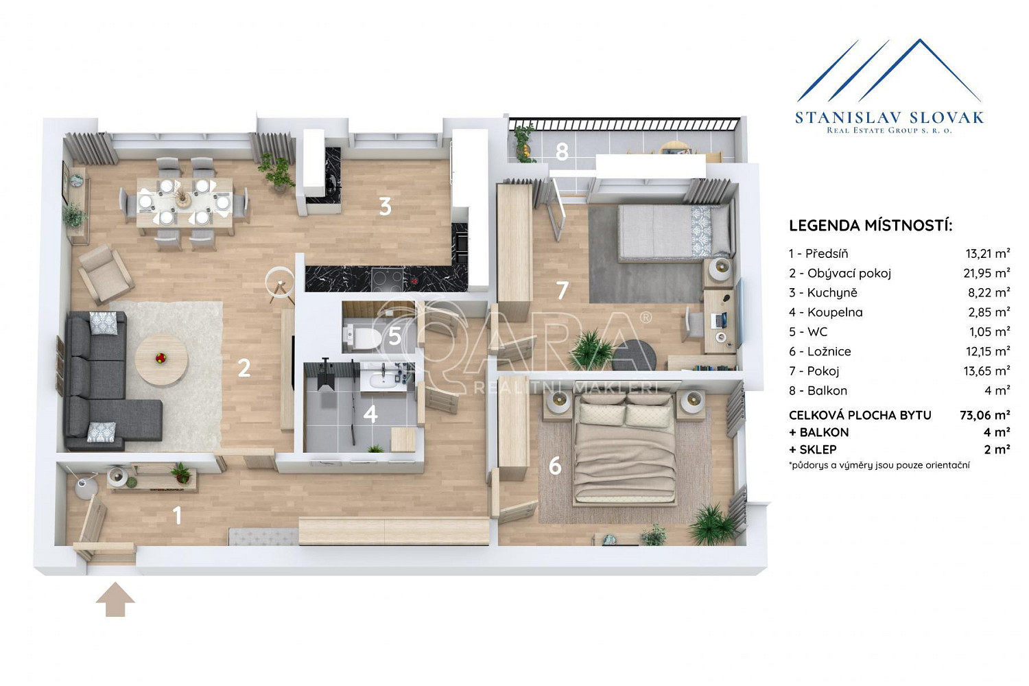 Prodej bytu 3+1 77 m² – fotografie 3