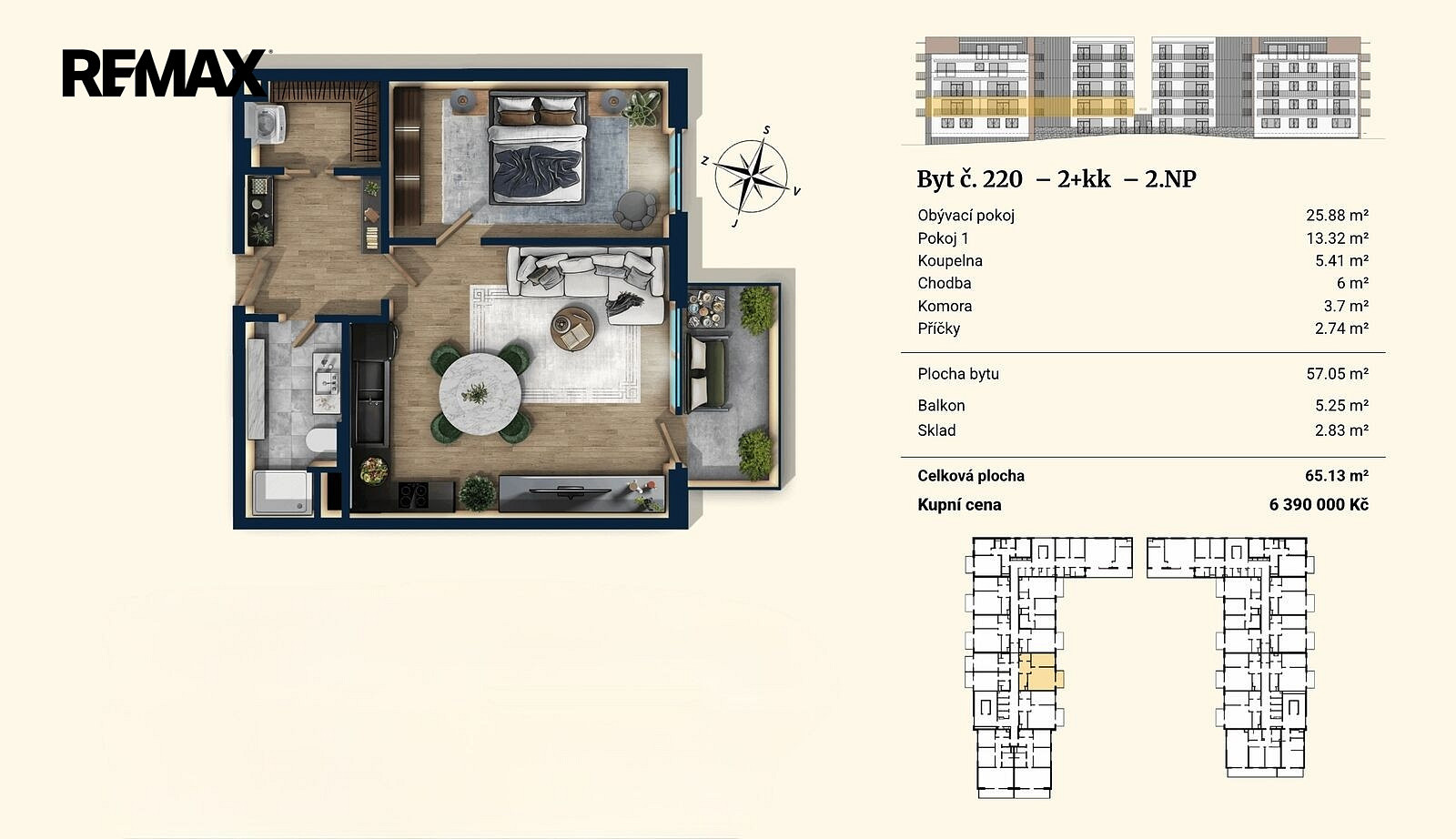 Prodej bytu 2+kk 57 m² – fotografie 4