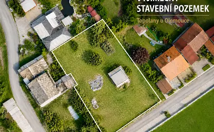Prodej stavebního pozemku 1 271 m², Třešňová, Olomouc