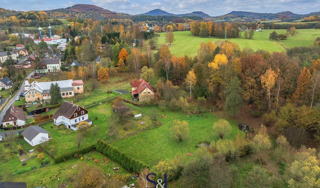 Prodej stavebního pozemku 3 549 m², Chřibská – fotka 1 z 13