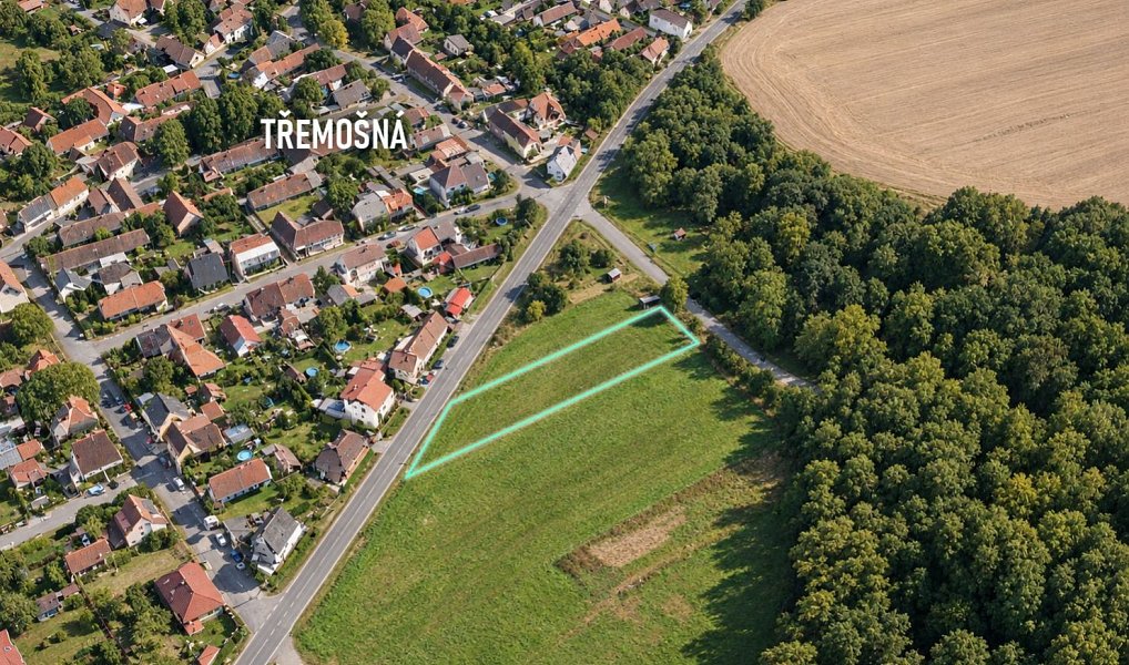 Prodej stavebního pozemku 1 567 m², Třemošná – náhled fotky 2
