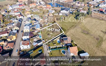 Prodej stavebního pozemku 1 447 m², Mnichovo Hradiště, okres Mladá Boleslav