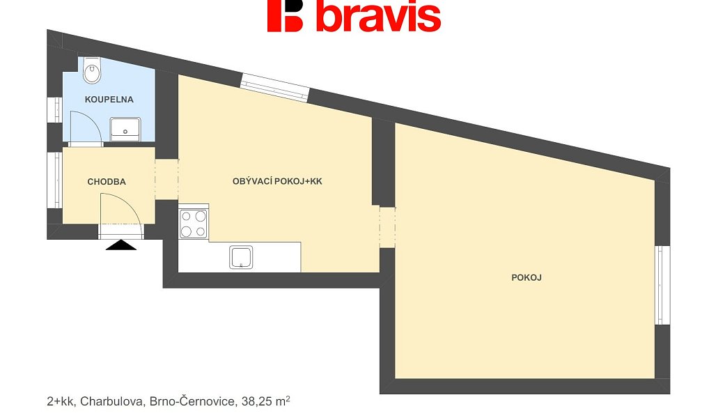Prodej bytu 2+kk 38 m², Brno – náhled fotky 5