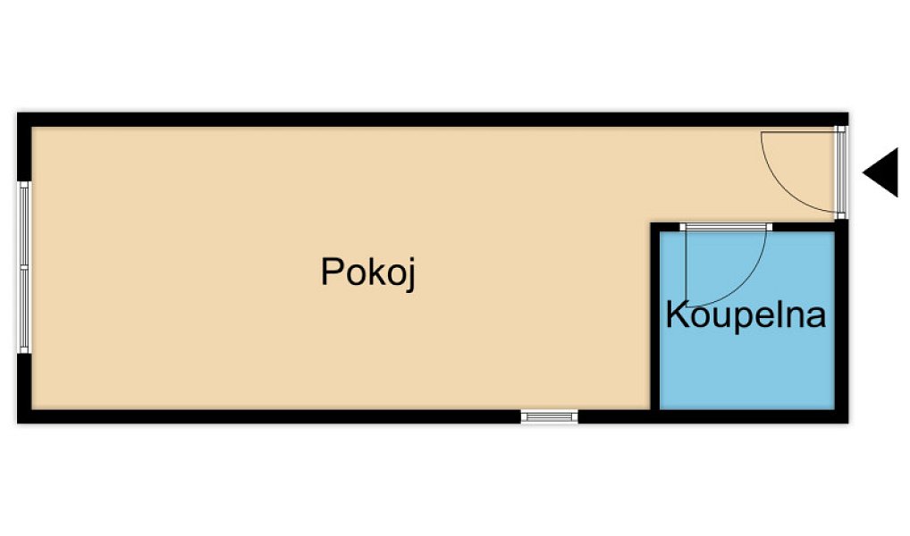 Pronájem bytu 1+kk 25 m², Trhové Sviny – náhled fotky 8