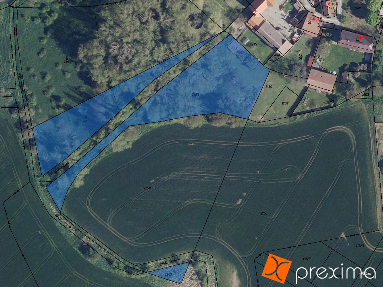 Prodej pozemku 563 m²
