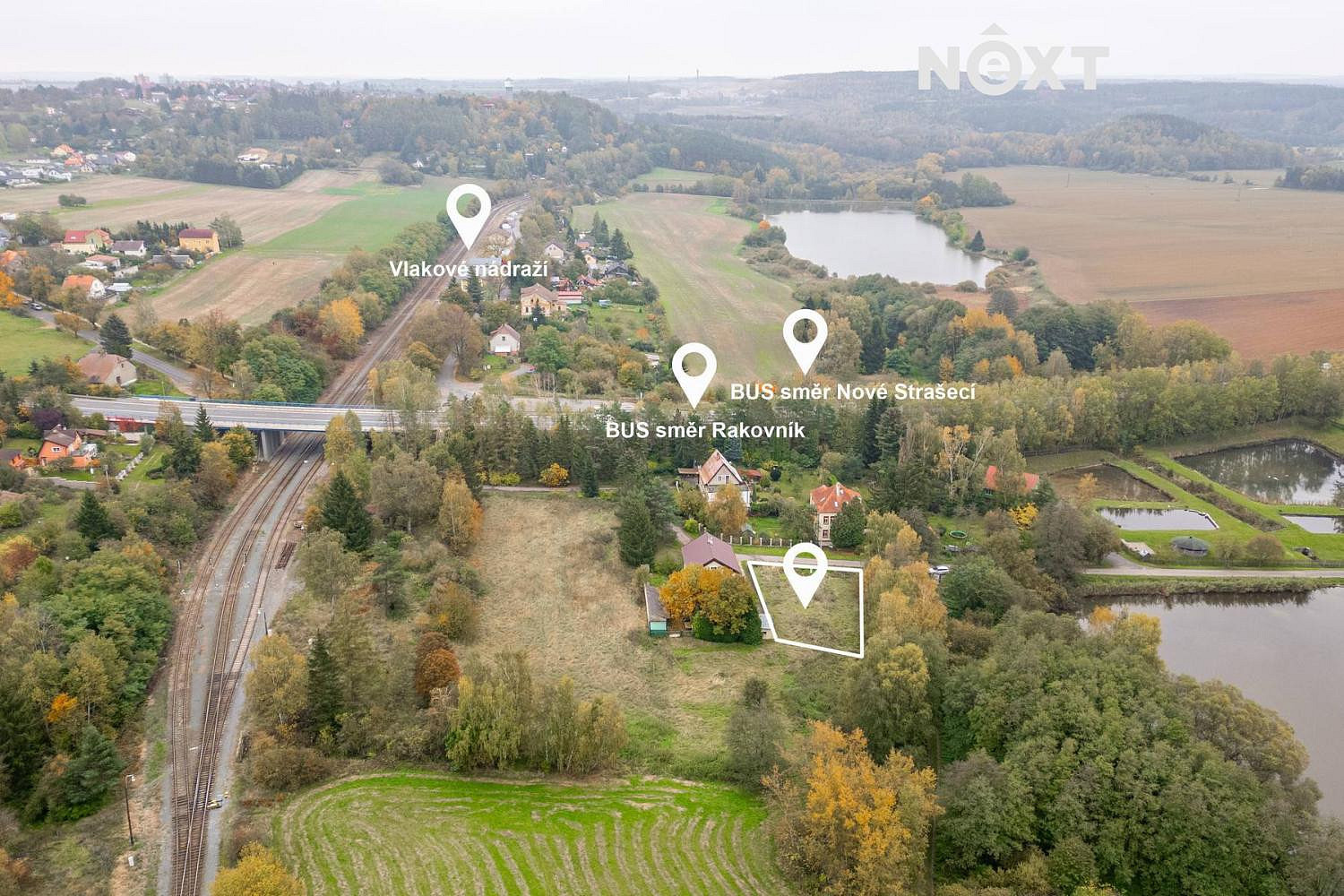 Prodej stavebního pozemku 1 264 m² – pohled 5