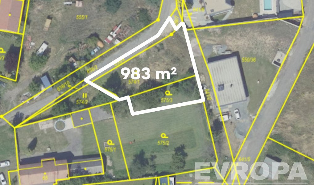 Prodej stavebního pozemku 983 m², Křečhoř – náhled fotky 2