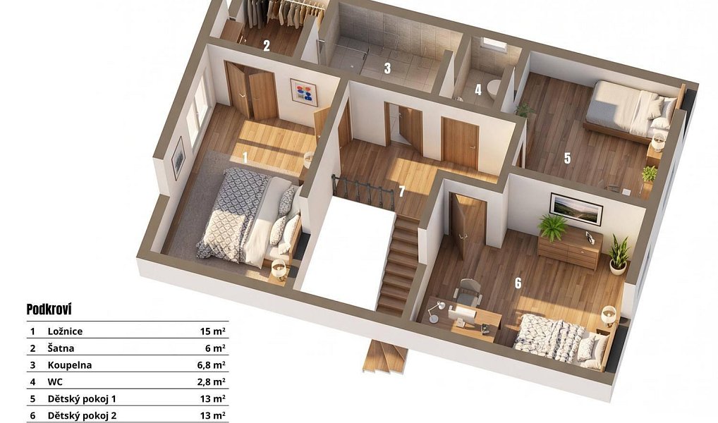 Prodej domu 169 m² s pozemkem 711 m², Kanice – náhled fotky 28