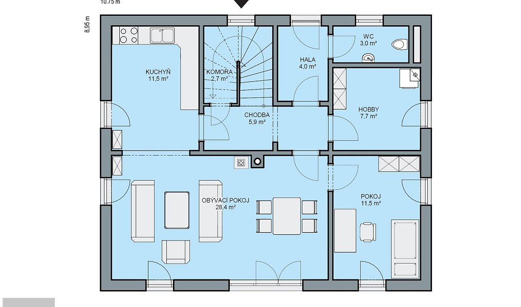 Prodej domu 161 m² s pozemkem 1 129 m², Jarov – náhled fotky 9